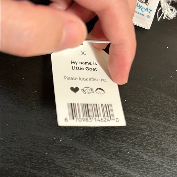 Jellycat goat Fluffy Cream Plush Toy - Picture 7 of 7